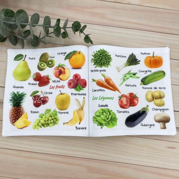 Mon petit essentiel Repas, Mini-livre photo imagier ludo-éducatif fruits légumes apprentissage premier age